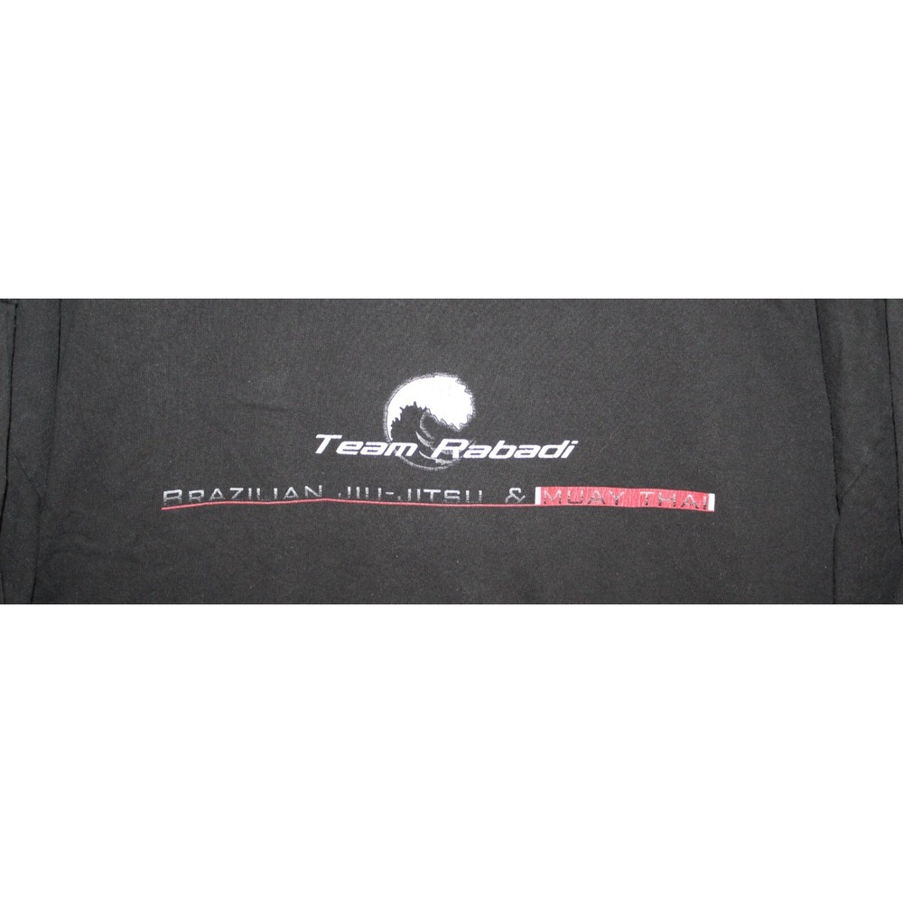 Team Rabadi BJJ Muay Thai Shirt Mens 2XL Black Good Rare Gym Tee